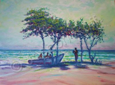 Seascapes - Caribean Shade - Prof Qlty Oil On 3X P Cnv