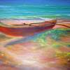 Kailua Canoe - Prof Qlty Oil On 3X P Cnv Paintings - By Joseph Ruff, Immpresionism Painting Artist