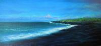 Lava - Kawi Lava Flow  North Kona - Big Island Hawaii - Prof Qlty Oil On 3X P Cnv