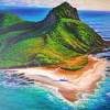 North Mokulua Island - Lanikai Oahu - Prof Qlty Oil On 3X P Cnv Paintings - By Joseph Ruff, Realism Painting Artist