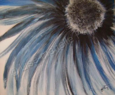 Flowers - Fleur Bleue - Acrylic