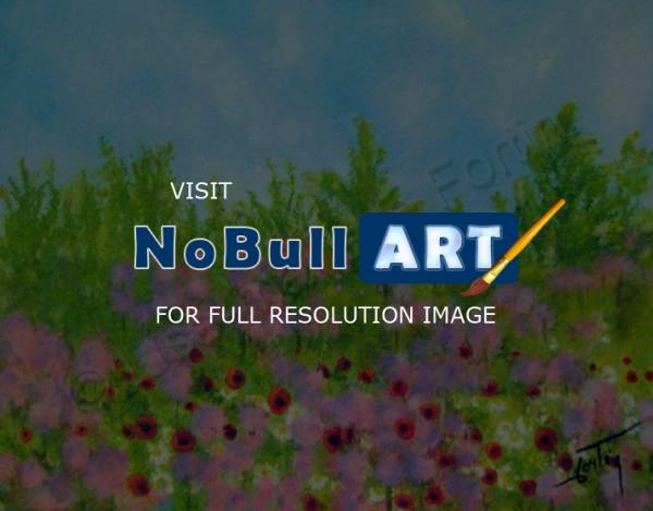 Landscapes Paysages - Fleurs De Sant - Acrylic