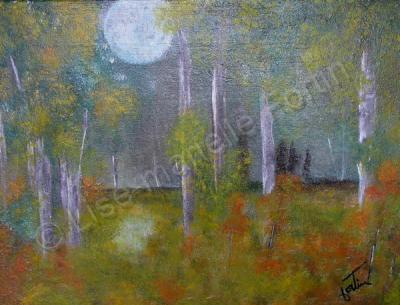 Landscapes Paysages - Nuit De Loups - Acrylic