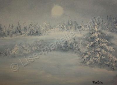 Landscapes Paysages - Lumiere Dhiver - Oil