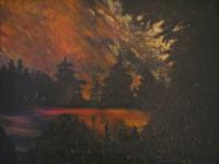 Landscapes Paysages - Fire - Acrylic