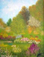 Le Petit Jardin - Acrylic Paintings - By Lise-Marielle Fortin, Impressionnisme Painting Artist
