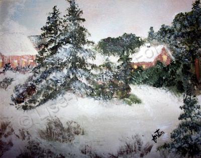 Landscapes Paysages - Winter Is There - Acrylic