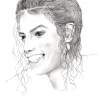 Michael Jackson - Pencil And Paper Drawings - By Carol Newman, Black And White Drawing Artist