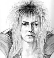 Bowie - Pencil And Paper Drawings - By Carol Newman, Black And White Drawing Artist