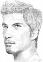 David Beckham - Pencil And Paper Drawings - By Carol Newman, Black And White Drawing Artist