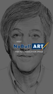 Sketch Portrait Portraituregra - Stephen Fry - Pencil And Paper