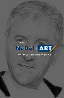 Sketch Portrait Portraituregra - Robert De Niro - Pencil And Paper