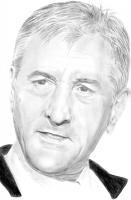 Robert De Niro - Pencil And Paper Drawings - By Carol Newman, Black And White Drawing Artist