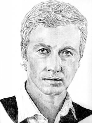 Sketch Portrait Portraituregra - The Mentalist - Pencil And Paper