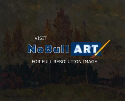 Multiple - Autumn Trees - Oil On Canvas