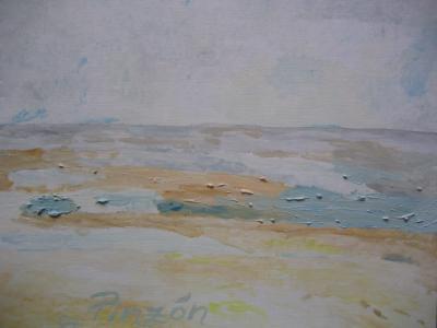 2007 - View From Royan From The Sketchbook Of France - Oil On Paper