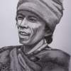 A Thakuri Man - Pen And Permanent Indian Ink Drawings - By Sushil Thapa, People And Portrait Reaslistic Drawing Artist