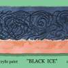 Black Ice - Cast Paper Sculptures - By Pam Foss, Abstract Sculpture Artist
