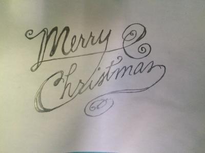 Holidays - Merry Christmas - Pencil And Paper