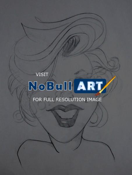 Caricatures - Marilyn - Pencil