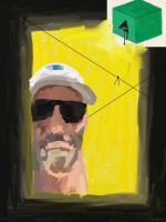 Yellow Selfie - Digital Paintings - By Eric Sanders, Surrealism Painting Artist