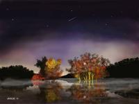 Night Sky - Digital Paintings - By Eric Sanders, Landscape Painting Artist