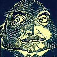 My Poirot - Ink And Pencils Paintings - By Florin Ivan, Caricature Painting Artist