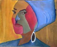 Shades Of Attraction - Oil On Paper Paintings - By Giddalti Ugo Chinye-Ikejiunor, Composition Painting Artist