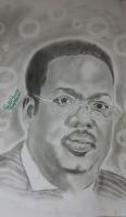 Stephen Olabisi Onasanya - Pencil And Paper Drawings - By Giddalti Ugo Chinye-Ikejiunor, Portrait Drawing Artist
