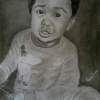 Cute Baby - Pencil And Paper Drawings - By Giddalti Ugo Chinye-Ikejiunor, Portrait Drawing Artist