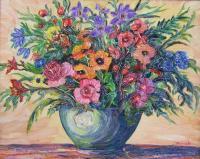 Flowers - Vase Of Flowers - Oil