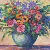 Vase Of Flowers - Oil Paintings - By Richard Nowak, Impressionism Painting Artist