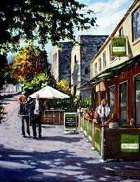 People - Maynooth Street Scene - Acrylic