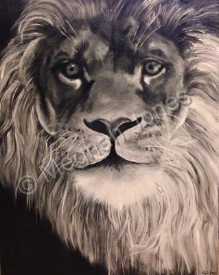 Animals - Lion - Acrylics