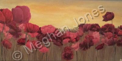 Flowers - Field Of Flowers - Acrylics