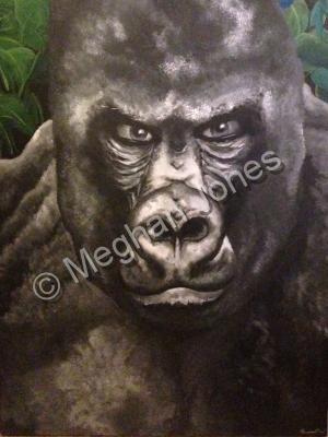 Animals - Gorilla - Acrylics