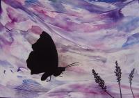 Time To Land - Encaustic Wax Paintings - By Sally Morris, Surreal Painting Artist