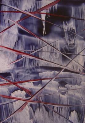 Fantasy - Bridges Over Ice - Encaustic Wax