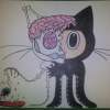 Git-Hub Octo Cat Brains - Colored Pencils Drawings - By Kelly Meyer, Free Style Drawing Drawing Artist