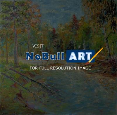 Landscape - River - Oil On Canvas