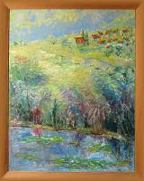 Landscape - Town - Oil On Canvas