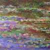 Water Lilies - Oil On Canvas Paintings - By Liudvikas Daugirdas, Impressionism Painting Artist