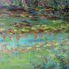 Water Lilies - Oil On Canvas Paintings - By Liudvikas Daugirdas, Impressionism Painting Artist