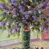Lilacs With Aplles - Oil On Canvas Paintings - By Liudvikas Daugirdas, Impressionism Painting Artist