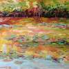 Water Lilies - Oil On Canvas Paintings - By Liudvikas Daugirdas, Impressionism Painting Artist