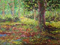 Early Autumn - Oil On Canvas Paintings - By Liudvikas Daugirdas, Impressionism Painting Artist