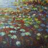 Water Lilies Nympheas - Oil On Canvas Paintings - By Liudvikas Daugirdas, Impressionism Painting Artist