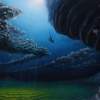Deep Ocean III - Oil On Canvas Paintings - By Giles Davies, Surrealism Painting Artist