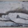 Reclining Nude 121311 - Mixed Media Paintings - By Troy Young, Nude Painting Artist