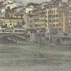 Ponte Vecchio And The Arno River Florence Italy - Mixed Media Drawings - By Anna Helena Fisher, Landscape Drawing Artist